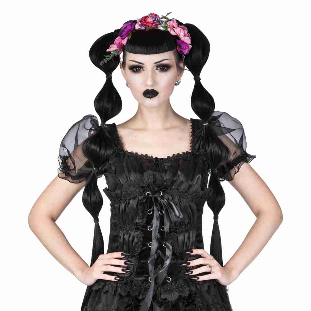 Sinister - K077 Corset sous la poitrine - Noir